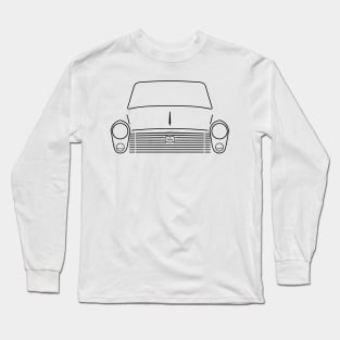 Austin A40 classic 1950s-1960s British car black outline graphic Long Sleeve T-Shirt